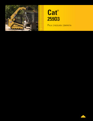 स्किड स्टीयर लोडर Caterpillar 259D Serie 3 Deltalader