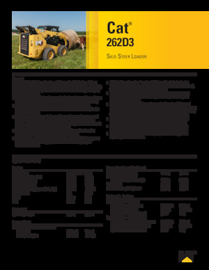 स्किड स्टीयर लोडर Caterpillar 262D Series 3