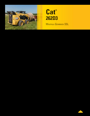 स्किड स्टीयर लोडर Caterpillar 262D Series 3