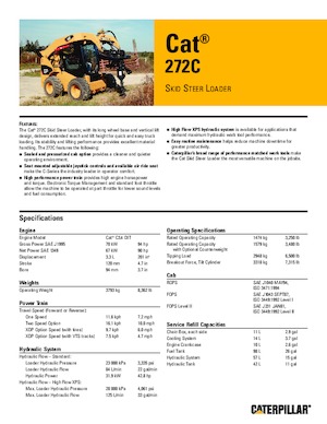 स्किड स्टीयर लोडर Caterpillar 262C