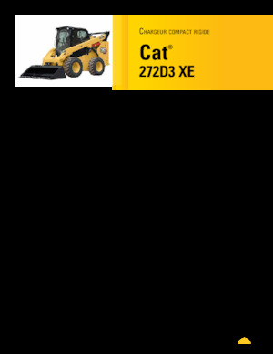 स्किड स्टीयर लोडर Caterpillar 272D XE Serie 3