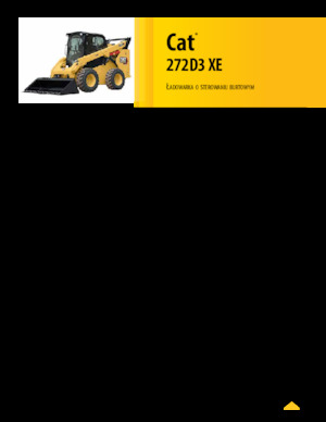 स्किड स्टीयर लोडर Caterpillar 272D XE Serie 3