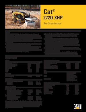 स्किड स्टीयर लोडर Caterpillar 272D XHP