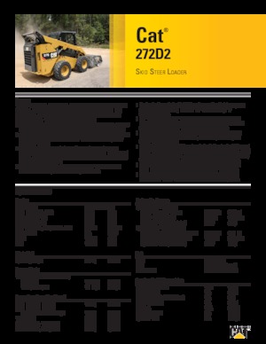 स्किड स्टीयर लोडर Caterpillar 272D2