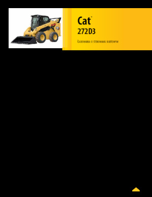 स्किड स्टीयर लोडर Caterpillar 272D3