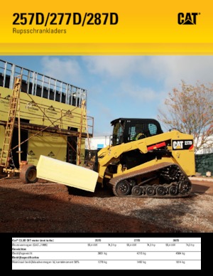 स्किड स्टीयर लोडर Caterpillar 287D