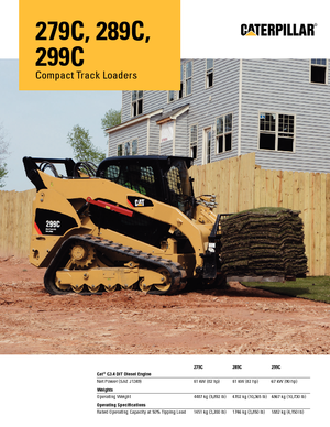 स्किड स्टीयर लोडर Caterpillar 299C