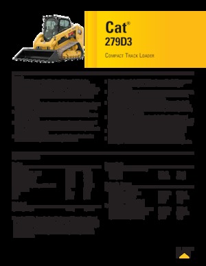 स्किड स्टीयर लोडर Caterpillar 279D