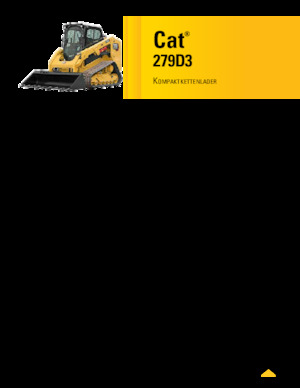 स्किड स्टीयर लोडर Caterpillar 279D Serie 3 Deltalader