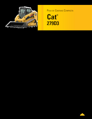स्किड स्टीयर लोडर Caterpillar 279D Serie 3 Deltalader