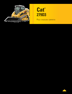 स्किड स्टीयर लोडर Caterpillar 279D Serie 3 Deltalader