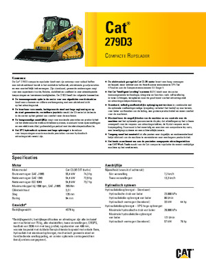 स्किड स्टीयर लोडर Caterpillar 279D Serie 3 Deltalader