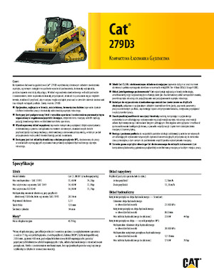 स्किड स्टीयर लोडर Caterpillar 279D Serie 3 Deltalader