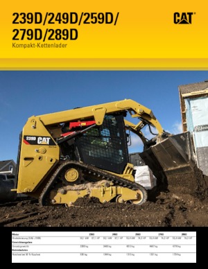 स्किड स्टीयर लोडर Caterpillar 259D