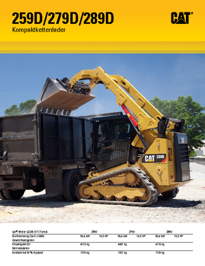 स्किड स्टीयर लोडर Caterpillar 289D