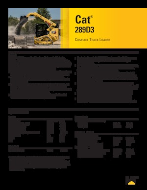 स्किड स्टीयर लोडर Caterpillar 289D Serie 3 Deltalader