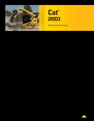 स्किड स्टीयर लोडर Caterpillar 289D Serie 3 Deltalader