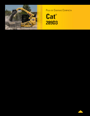 स्किड स्टीयर लोडर Caterpillar 289D Serie 3 Deltalader