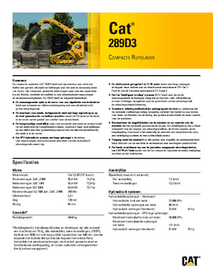 स्किड स्टीयर लोडर Caterpillar 289D Serie 3 Deltalader