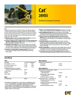 स्किड स्टीयर लोडर Caterpillar 289D Serie 3 Deltalader
