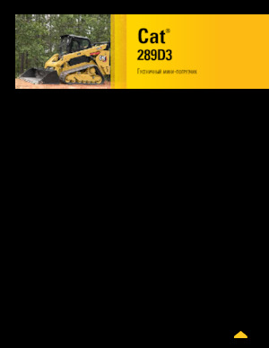 स्किड स्टीयर लोडर Caterpillar 289D Serie 3 Deltalader