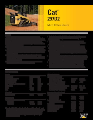 स्किड स्टीयर लोडर Caterpillar 297D2
