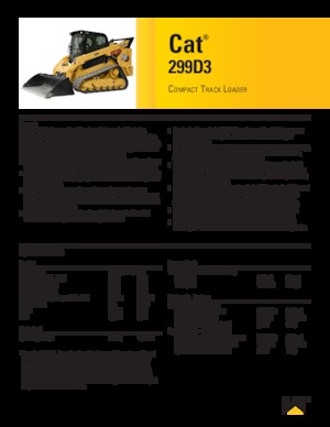 स्किड स्टीयर लोडर Caterpillar 299D Serie 3 Deltalader
