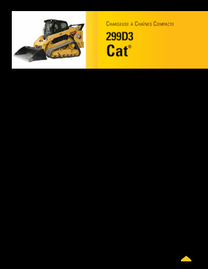 स्किड स्टीयर लोडर Caterpillar 299D Serie 3 Deltalader