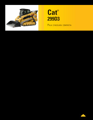 स्किड स्टीयर लोडर Caterpillar 299D Serie 3 Deltalader