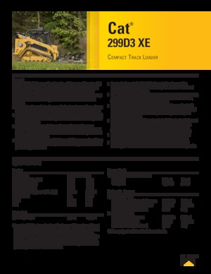 स्किड स्टीयर लोडर Caterpillar 299D XE Serie 3 Deltalader