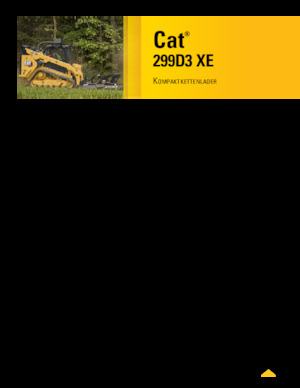 स्किड स्टीयर लोडर Caterpillar 299D XE Serie 3 Deltalader