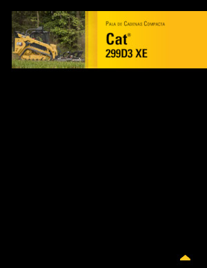 स्किड स्टीयर लोडर Caterpillar 299D XE Serie 3 Deltalader
