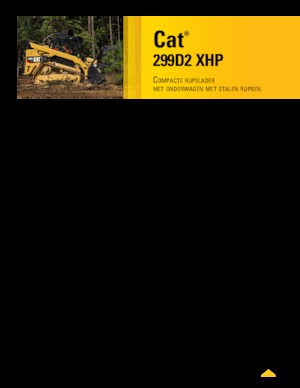 स्किड स्टीयर लोडर Caterpillar 299D2  XHP
