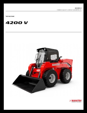 स्किड स्टीयर लोडर Manitou 4200V