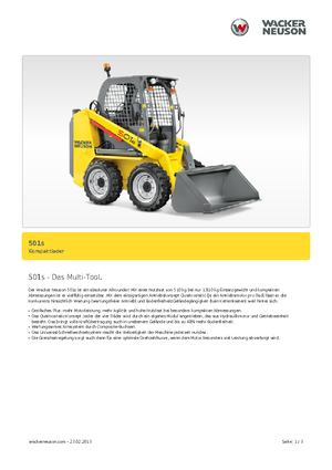 स्किड स्टीयर लोडर Neuson 501s