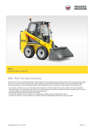 स्किड स्टीयर लोडर Neuson 501s