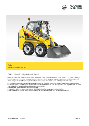 स्किड स्टीयर लोडर Neuson 701sp