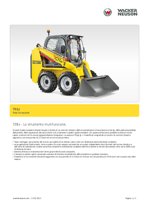 स्किड स्टीयर लोडर Neuson 701sp