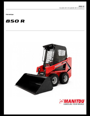 स्किड स्टीयर लोडर Manitou 850R