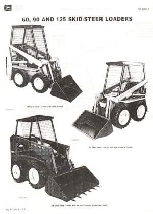 स्किड स्टीयर लोडर John Deere Construction 125