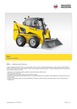 स्किड स्टीयर लोडर Wacker Neuson 901 s