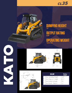 स्किड स्टीयर लोडर Kato CL35