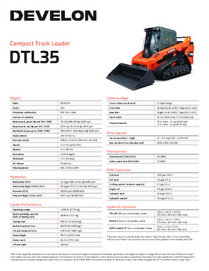 स्किड स्टीयर लोडर Develon DTL35 
