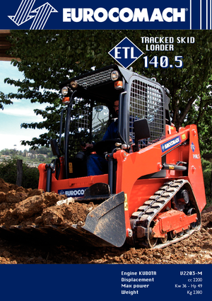 स्किड स्टीयर लोडर Eurocomach ETL 140.5
