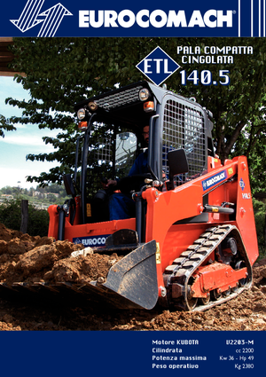 स्किड स्टीयर लोडर Eurocomach ETL 140.5