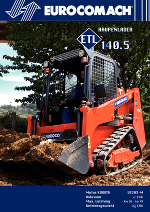 स्किड स्टीयर लोडर Eurocomach ETL 140.5