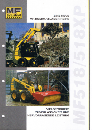 स्किड स्टीयर लोडर MF Industrial MF 518 XP