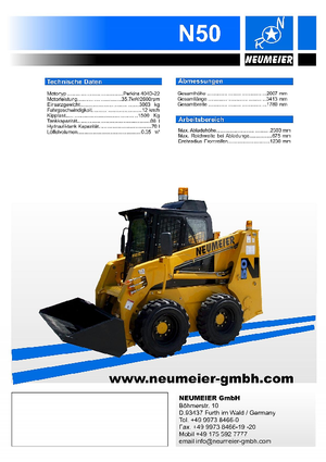 स्किड स्टीयर लोडर Neumeier N 50