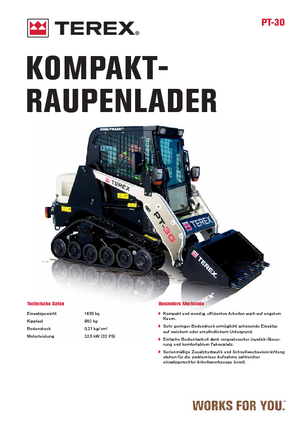 स्किड स्टीयर लोडर Terex PT 30