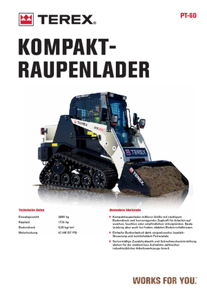 स्किड स्टीयर लोडर Terex PT 60